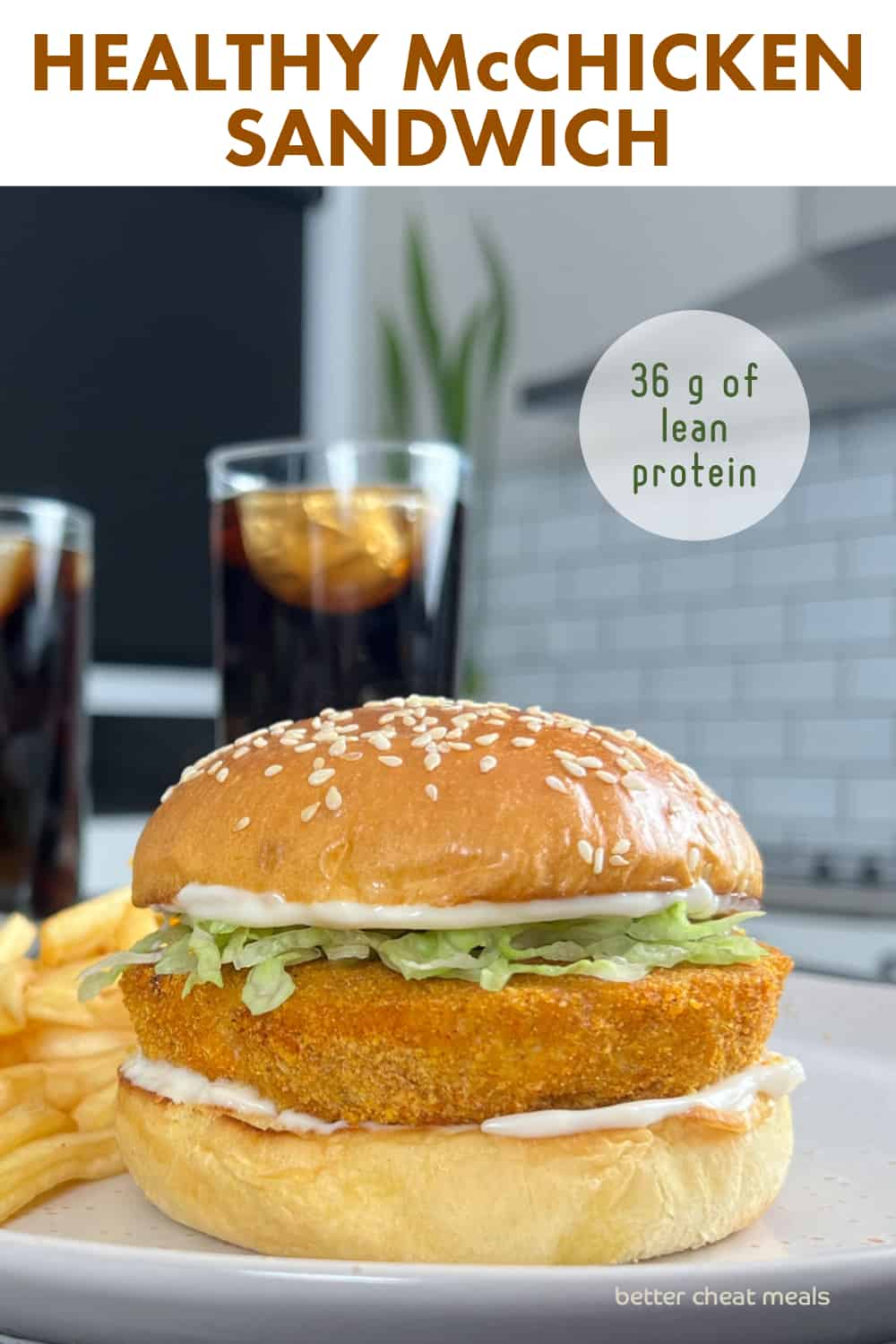 Healthy McChicken Sandwich Better Cheat Meals