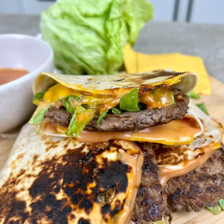 Cheeseburger Wrap [Viral Folding Hack] - Better Cheat Meals