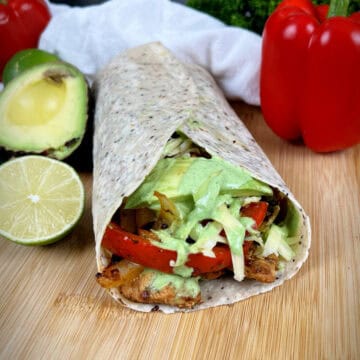 Low-carb chicken fajitas